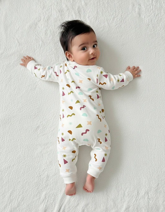 Ivory Confetti Romper