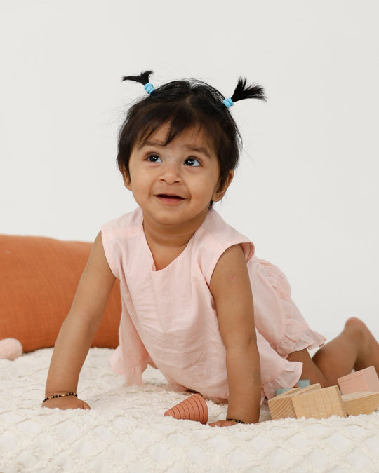 Ruffled Coord Set Pink