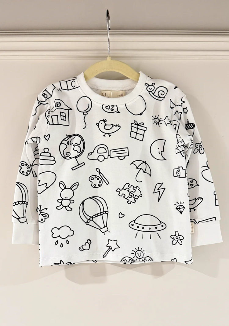 Colour Me Doodle Pajama Set