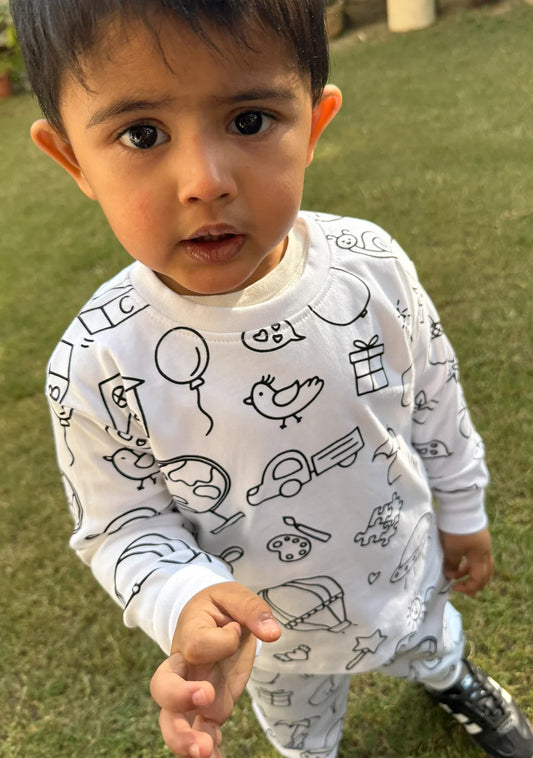Colour Me Doodle Pajama Set