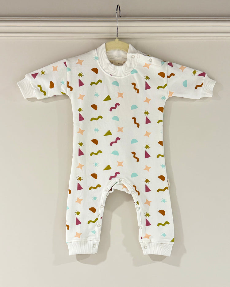 Ivory Confetti Romper