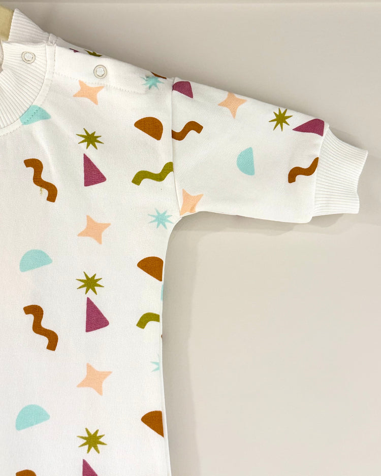 Ivory Confetti Romper