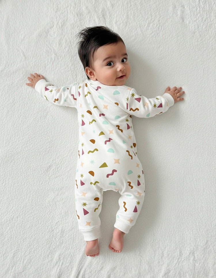 Ivory Confetti Romper
