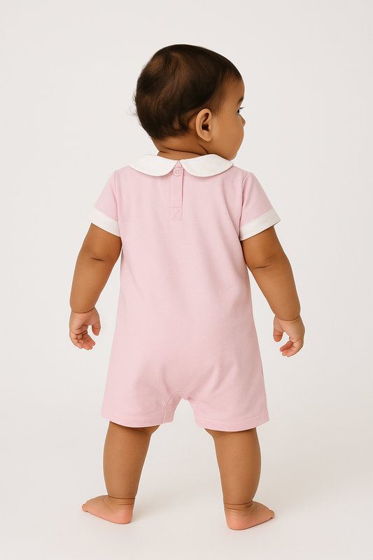 Poplin Playsuit Pink