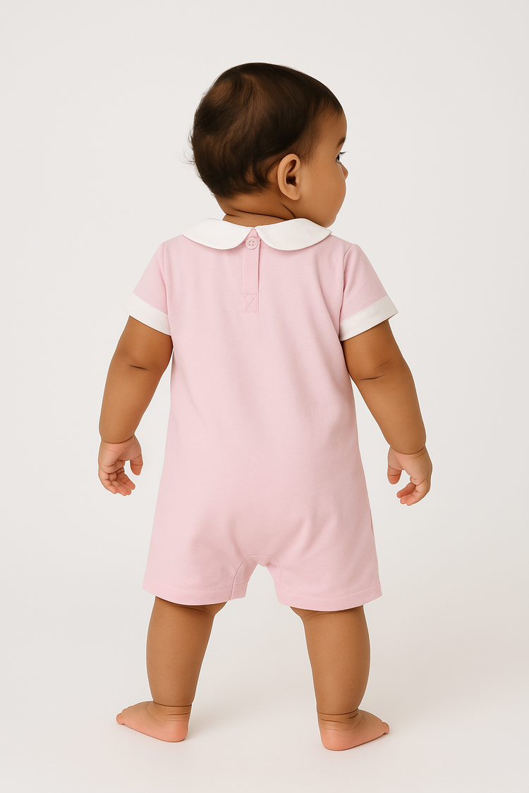 Poplin Playsuit Pink